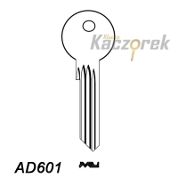 Mieszkaniowy 078 - klucz surowy mosiężny - AD601